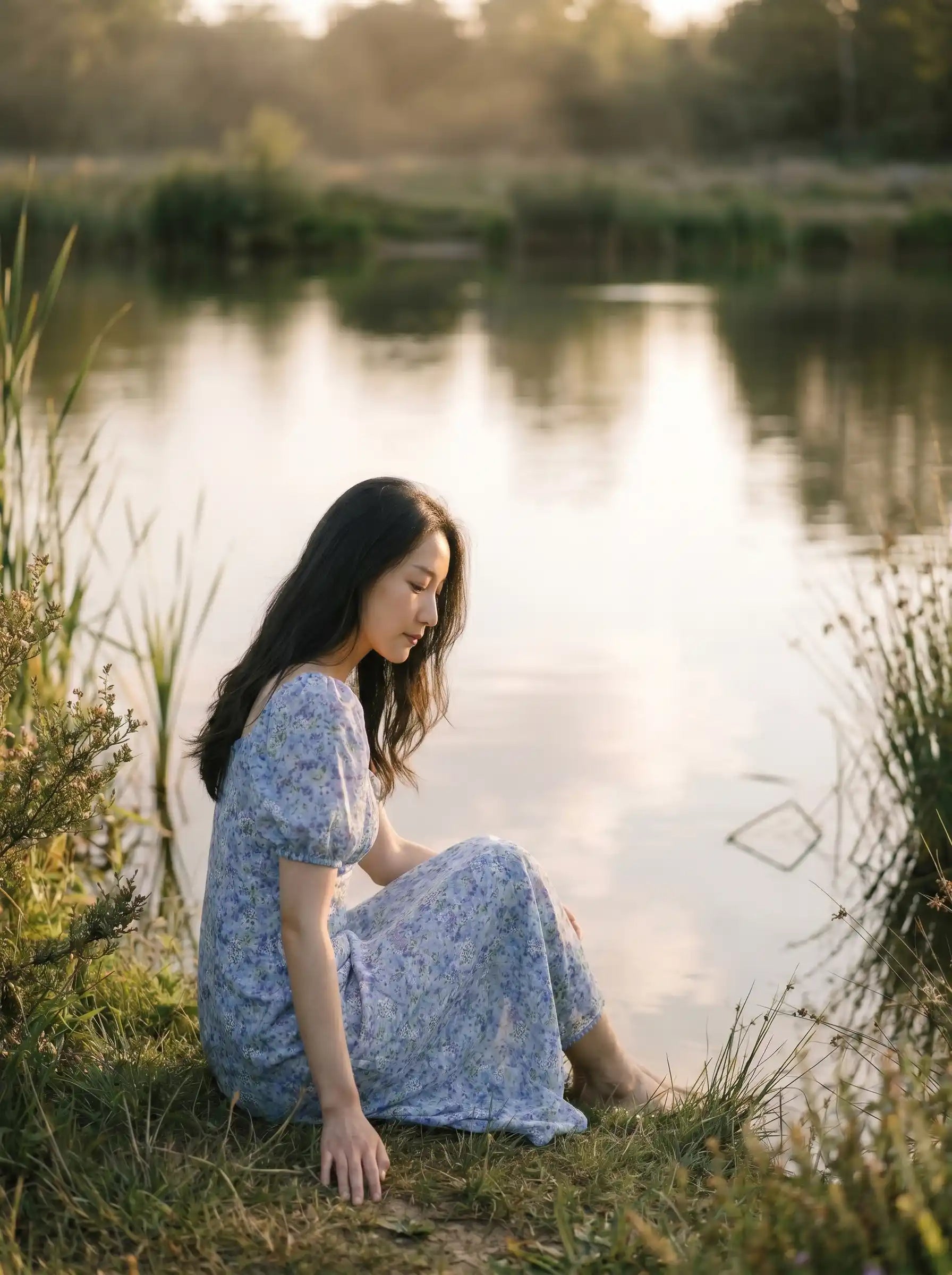 Lórien | The Cornflower Field Dress