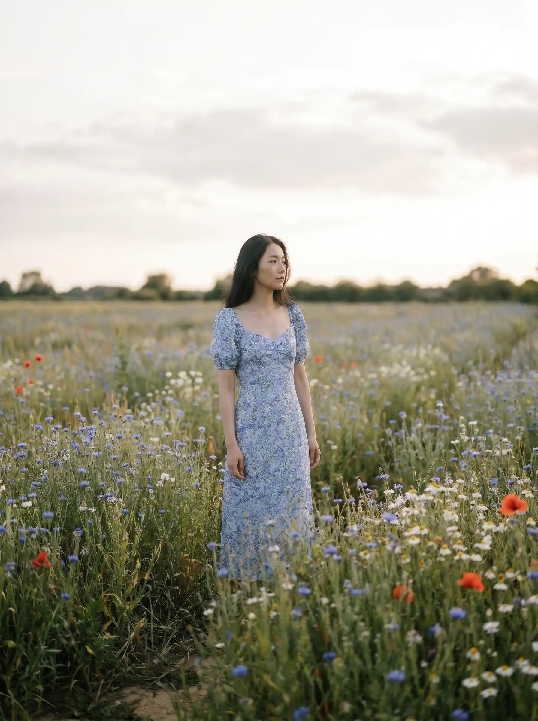 Lórien | The Cornflower Field Dress