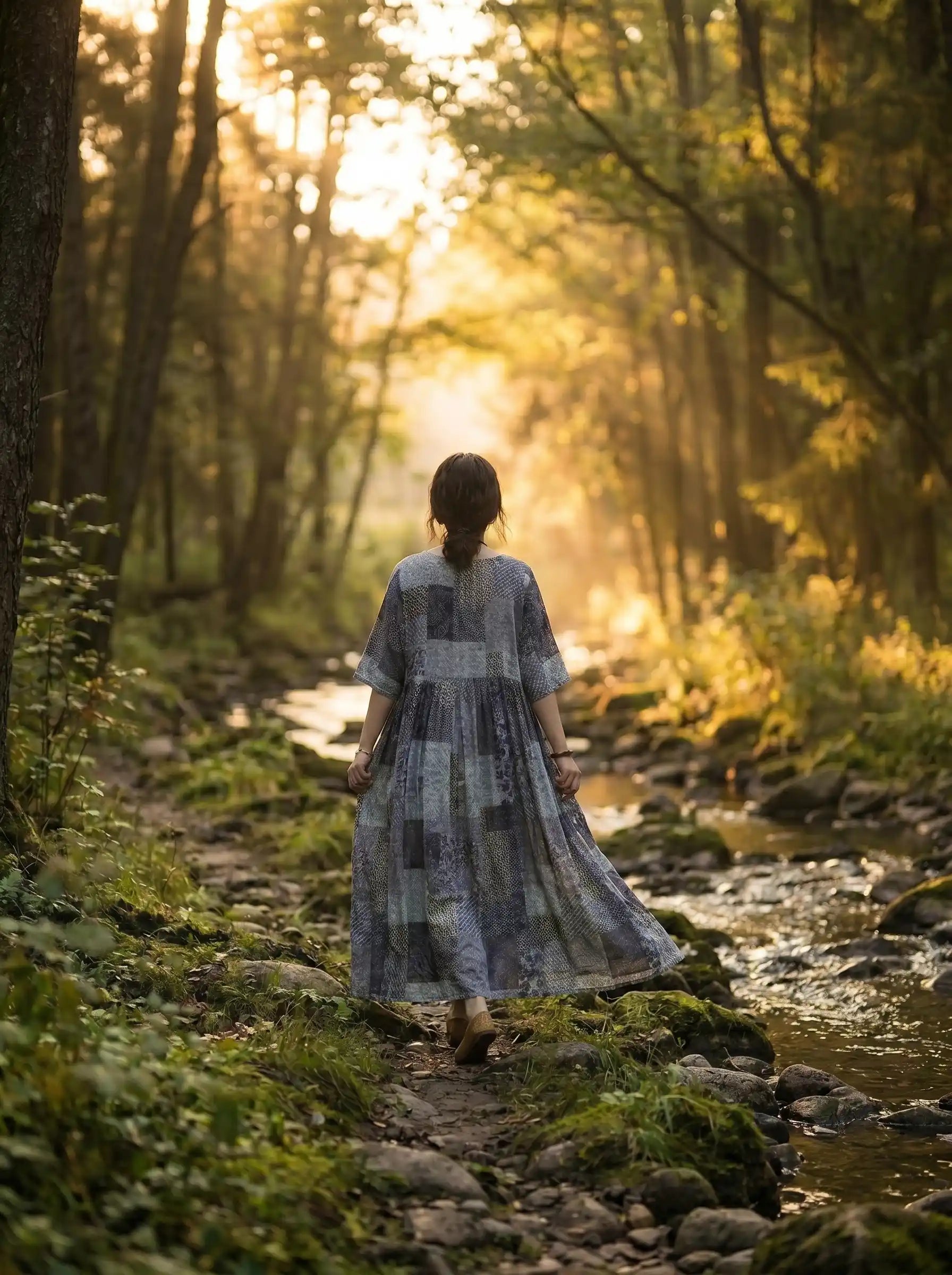 Maren | The Indigo Patchwork Dress