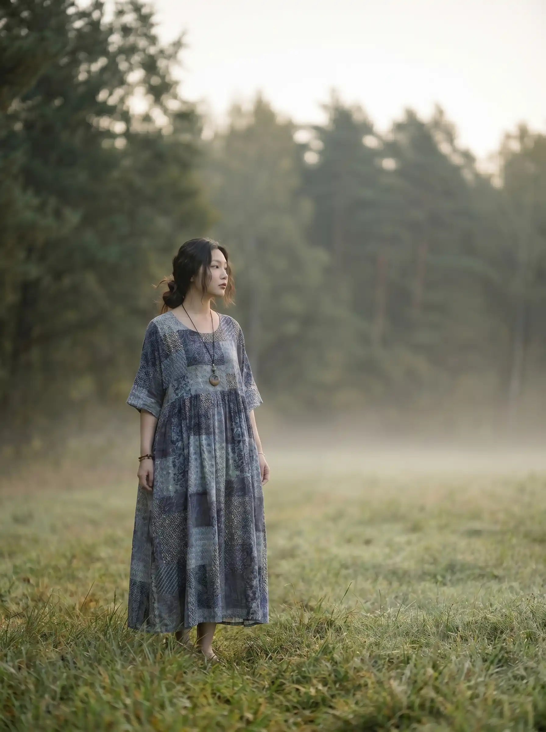 Maren | The Indigo Patchwork Dress