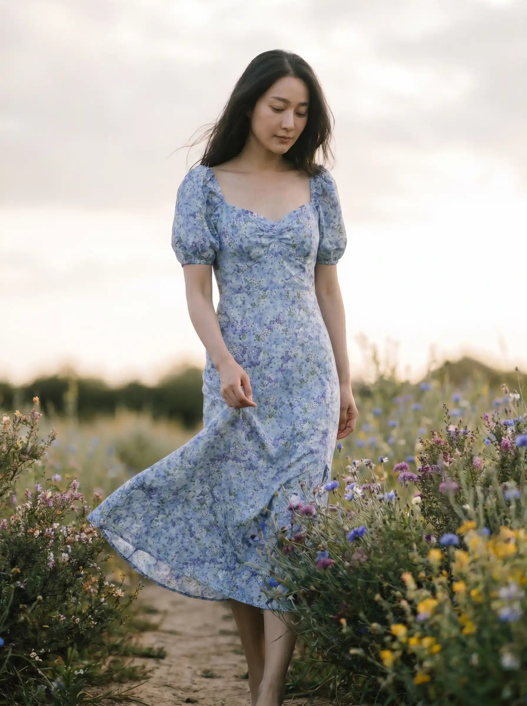Lórien | The Cornflower Field Dress