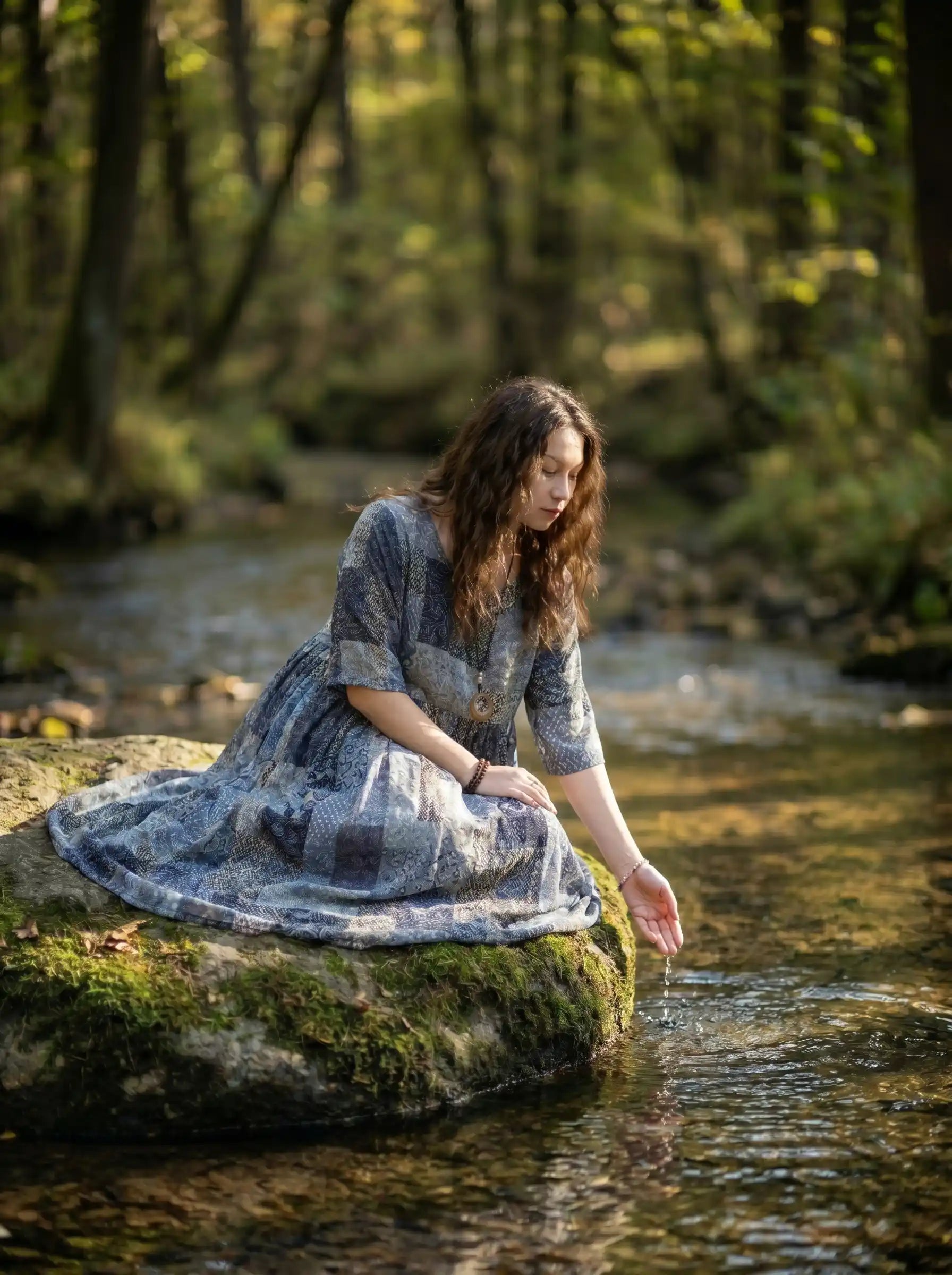Maren | The Indigo Patchwork Dress
