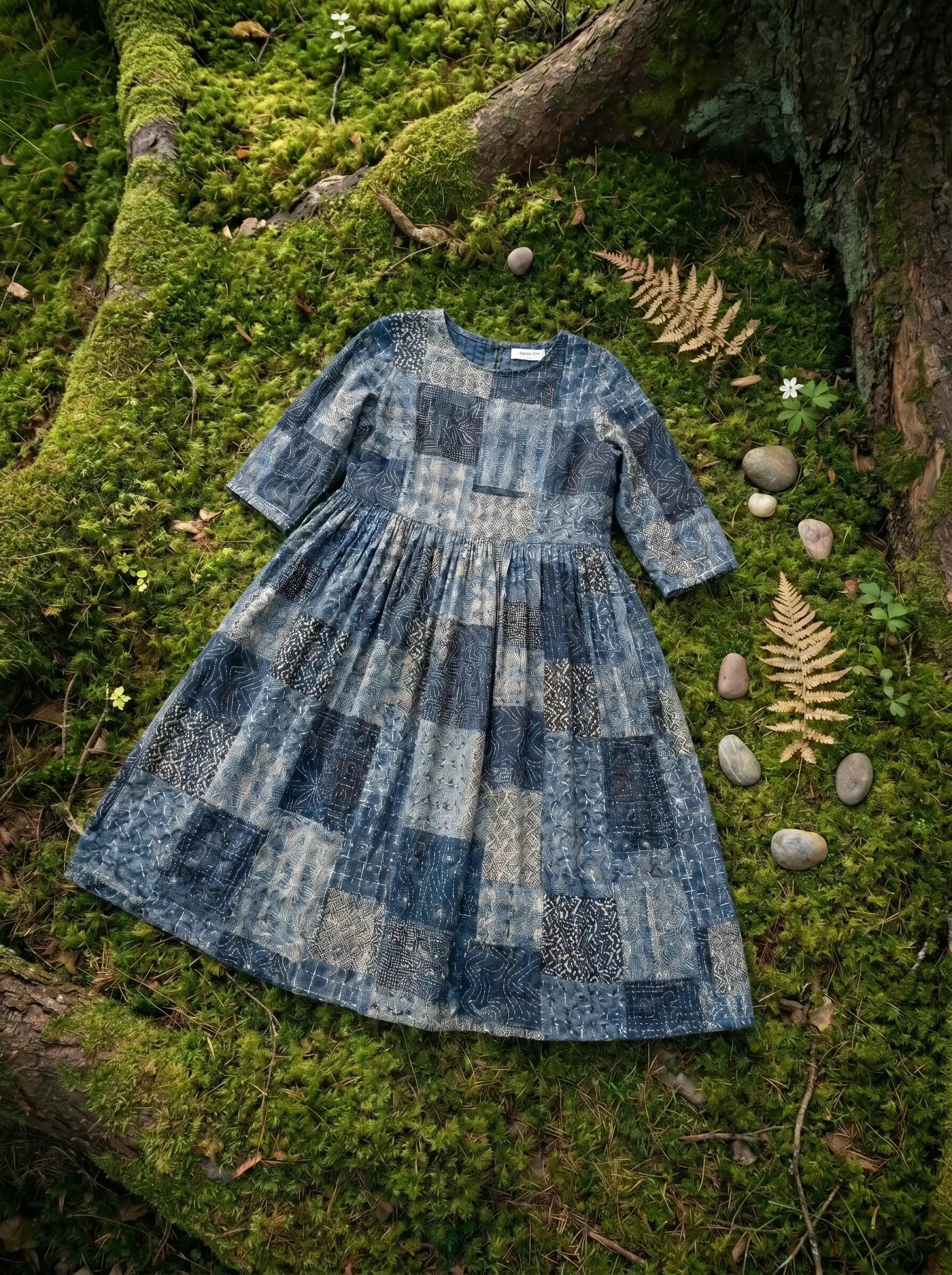 Maren | The Indigo Patchwork Dress